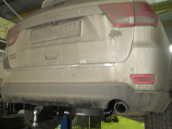 Фаркоп под квадрат для Grand Cherokee WK2, c 2010 г., Бизон.FA 0977-E