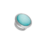 Кольцо Possebon Pearl Blue Sky Agate 17.2 мм K9853.21/17.2 B/S