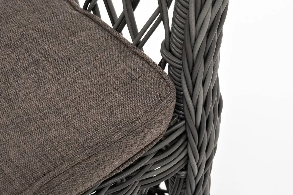 "Сицилия" плетеный стул из искусственного ротанга, цвет графит