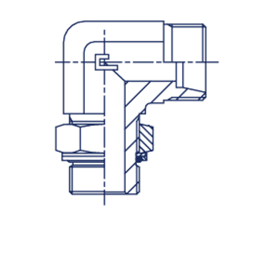 Штуцер FRG90 DS06 BSP 1/4 (корпус)