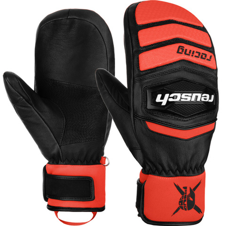 REUSCH варежки горнолыжные юниорские 6271411_7809 Worldcup Warrior GS Junior Mitten Bl/Fluo Red