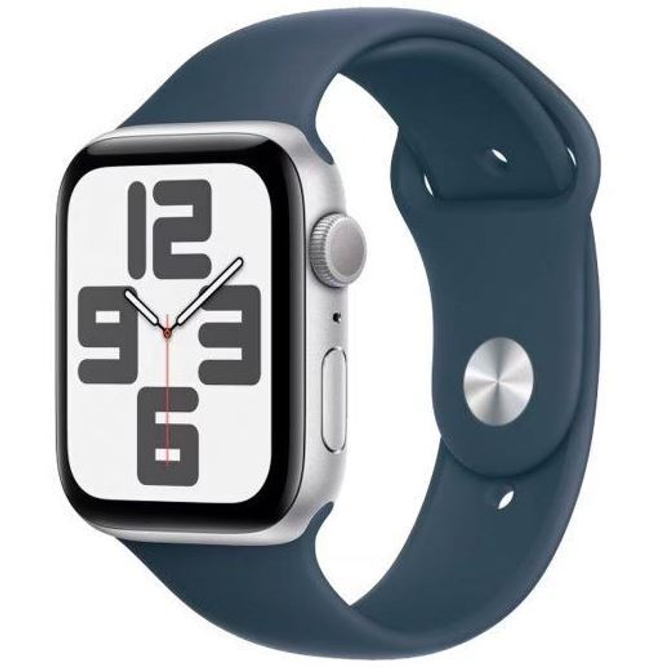 Смарт-часы Apple Watch SE 2024 GPS 40mm Silver Aluminium Case with Storm Blue Sport Band S/M