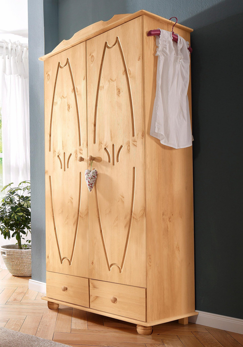 Шкаф Мелоди 2 двери, 2 ящика, деревянный