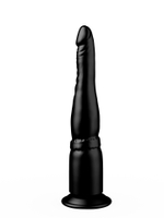 Анальный фаллоимитатор LOVETOY на присоске, черный, 18,5 см
