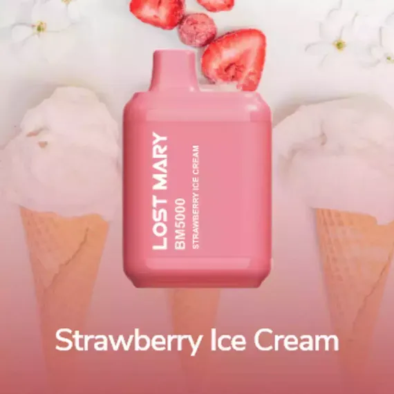 Lost Mary BM5000 - Strawberry Ice Cream (5% nic)