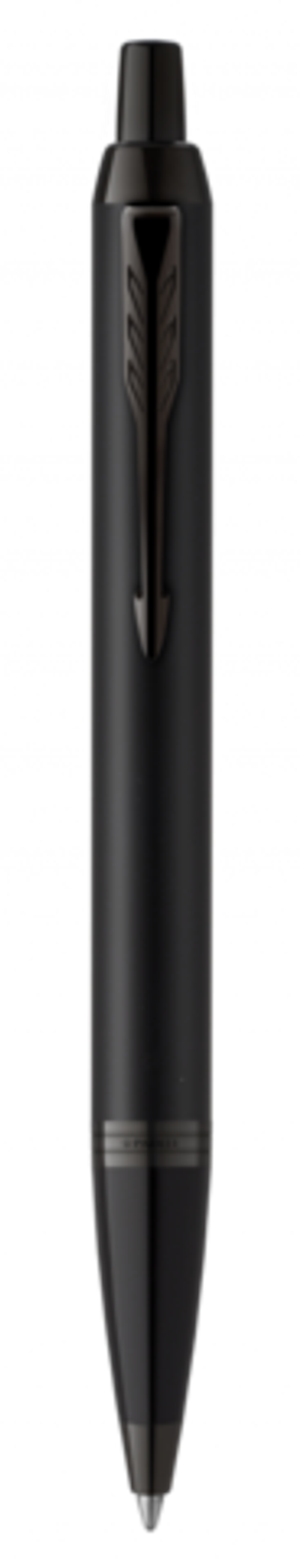 Подарочный набор Parker: черный ежедневник и черная шариковая ручка Parker IM Black Edition, цвет чернил синий