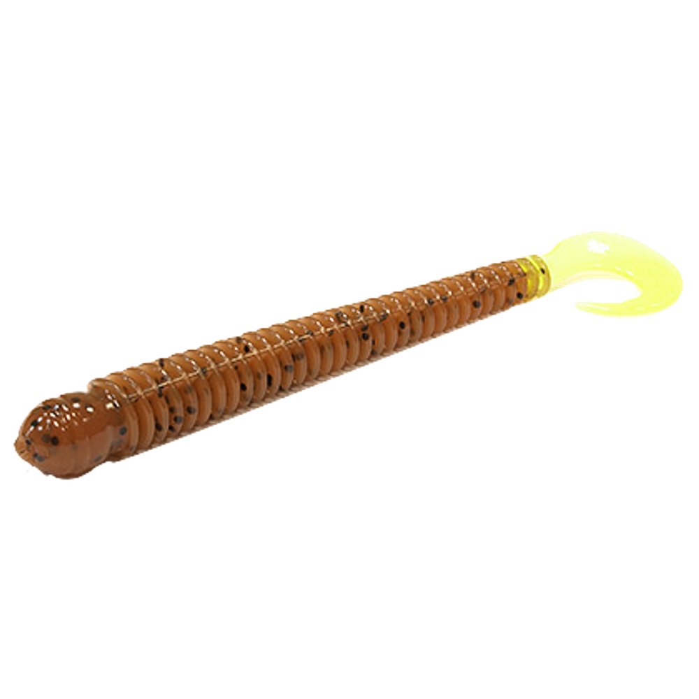 Мягкая приманка BBB Ring Worm 4-14 Pumpkin Seed-Chartreuse  1упак.