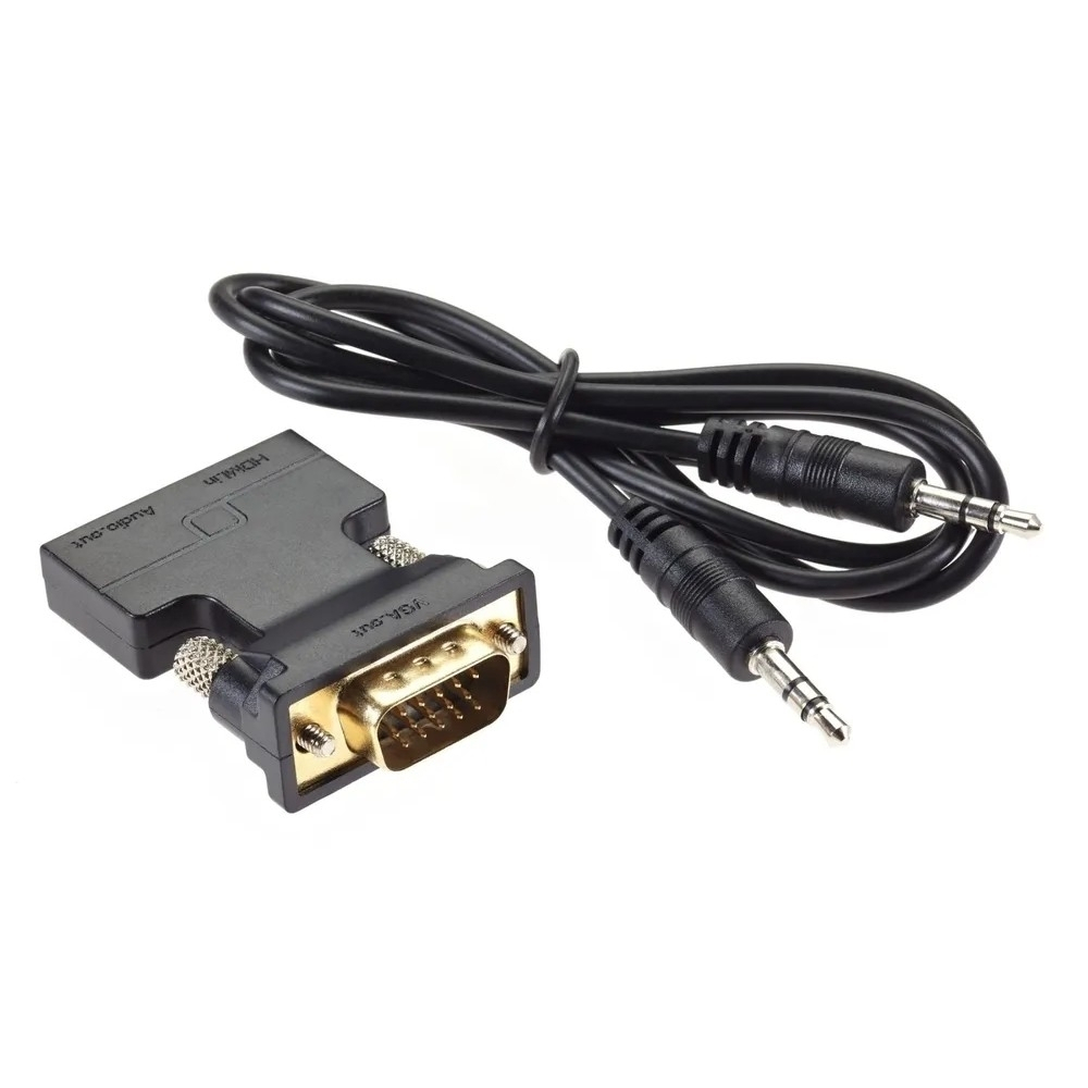 VCOM CA336A Переходник HDMI(F) --&gt; VGA(M)+audio,1080*60Hz, VCOM &lt;CA336A&gt; [4895182225145]