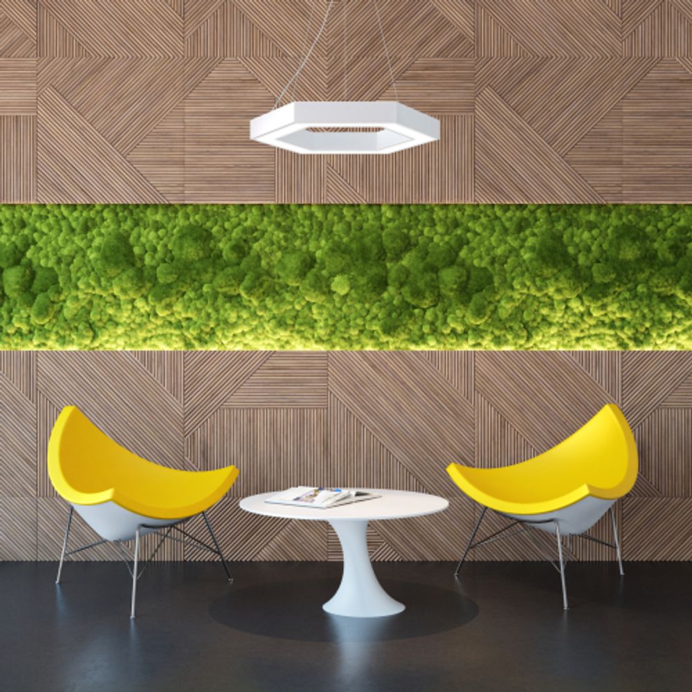 Светильник LED ЭРА Geometria SPO-121-W-40K-038 Hexagon 38Вт 4000К 4000Лм IP40 600*600*80 белый подвесной | Декоративные светильники Geometria