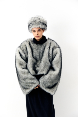 Шуба-трансформер с отстегивающимся низом GO TO PARIS Gray