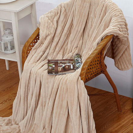 Плед "АВТ. SOFT PLUSH-001", микрофибра, Россия.