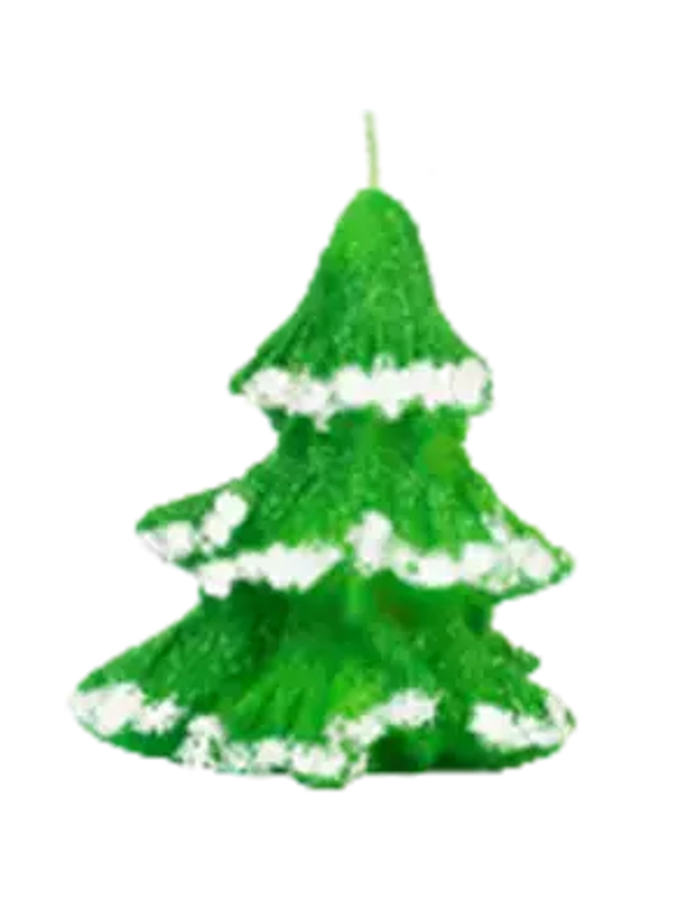 Свеча «Елочка в снегу» 9*7,5*7,5 см