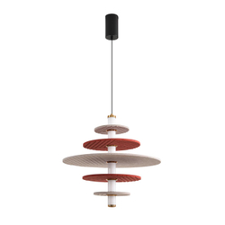 8296/14AL LEDIO LN26 365 черный/бежевый/бурый, металл/фетр/акрил Подвес LED 14W 3000K 220V FELTA