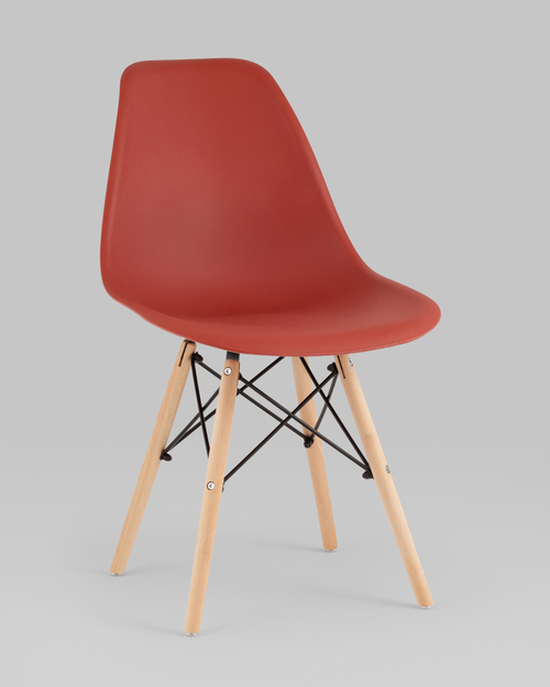 Стул Eames Style DSW терракотовый (разборный каркас)