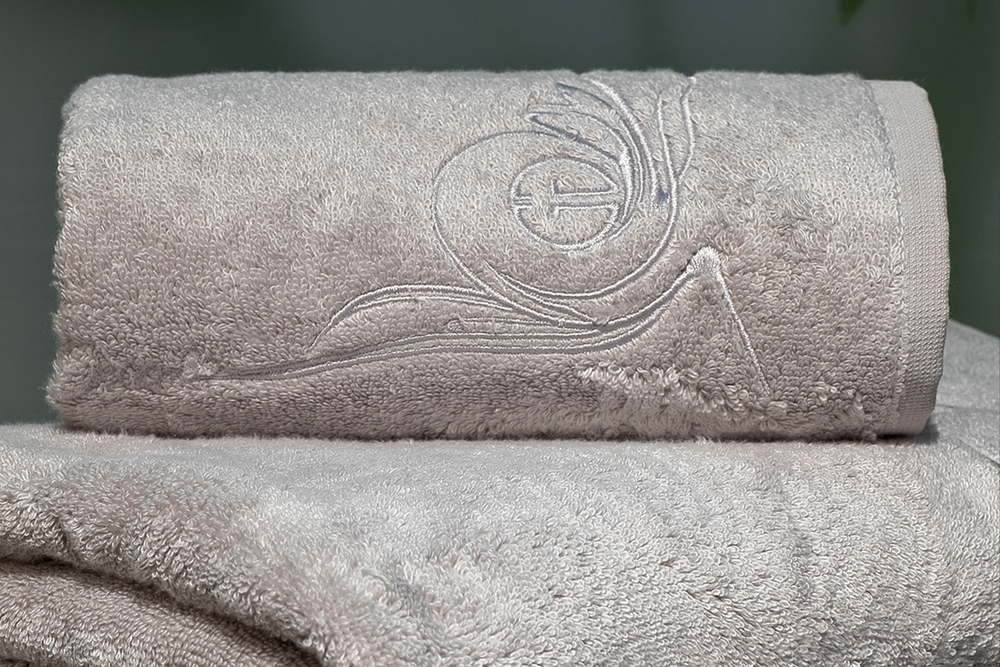 Полотенце 30х50 Garda Decor Лирика серое