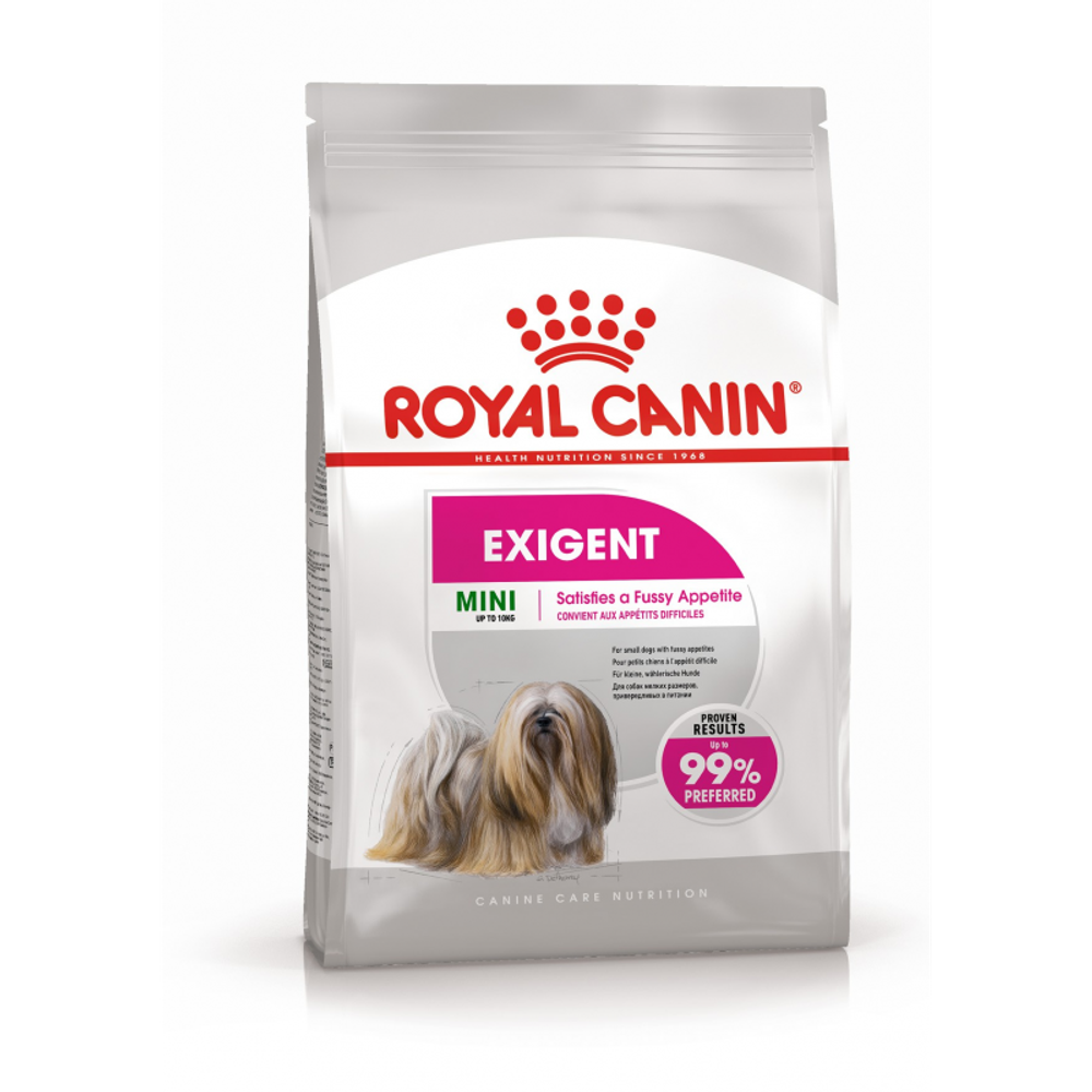 Royal Canin Mini Exigent Корм сухой для взрослых собак мелких размеров, привередливых в питании 1кг