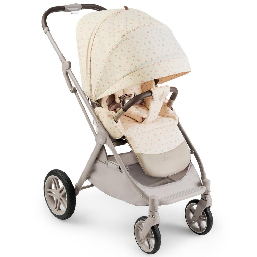 Детская прогулочная коляска Happy Baby Luna 360 beige (flowers)