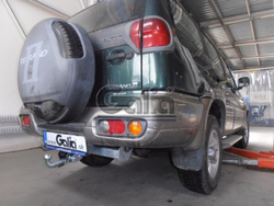Фаркоп оцинкованный Galia N027A для Ford Maverick 1993-2000, Nissan Terrano 1993-2002(паспорт и сертификат в комплекте)(без электрики)