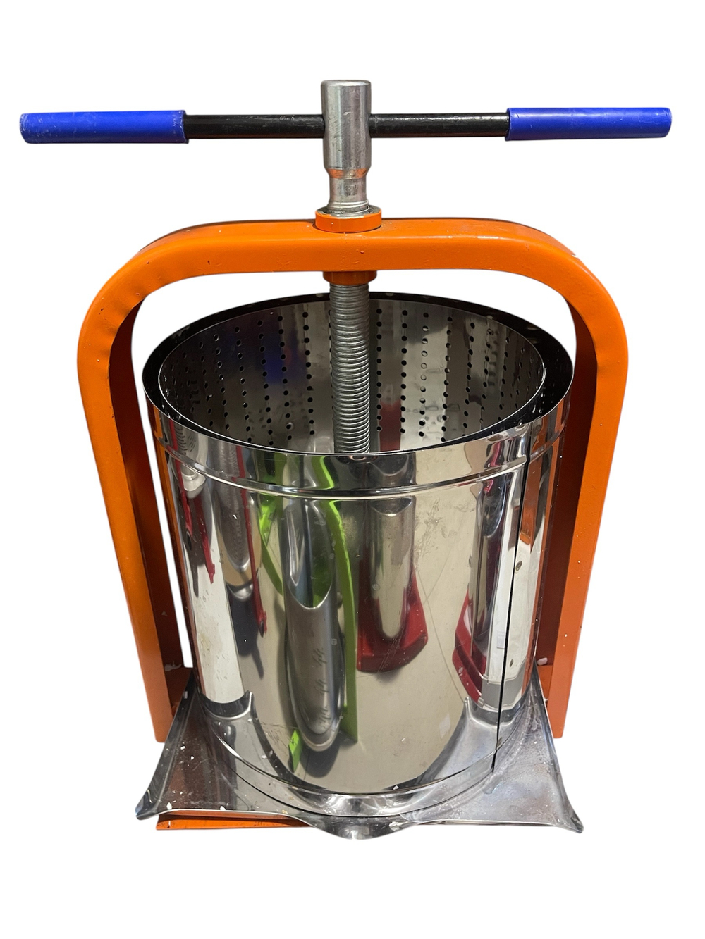 Пресс винтовой для отжима сока из ягод, фруктов и овощей Витязь, 20л (Крупная сетка)