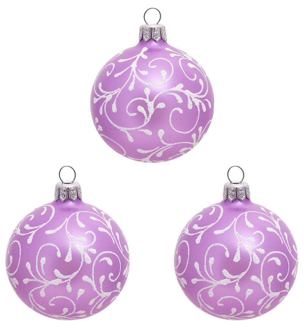 Элита НФШ-1377/1 Набор ел.украшений Шар 3шт «Нежная мелодия» 65 мм