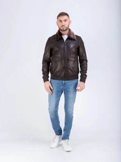 Куртка кожаная из натуральной кожи