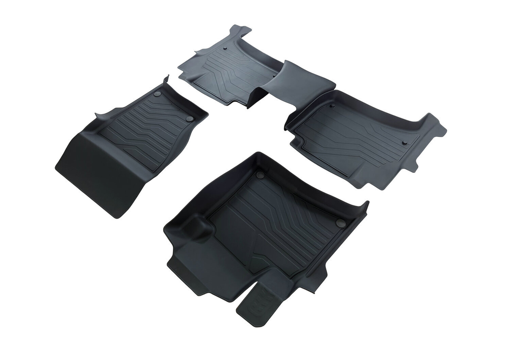 Коврики резиновые в салон 3D LUX для Volkswagen Touareg II (2-х зонный климат) (10-18) SRTK.3D.VW.TOUAR.2Z.10G.08X16
