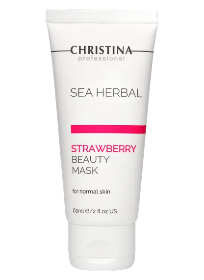 Маска красоты на основе морских трав для нормальной кожи «Клубника»