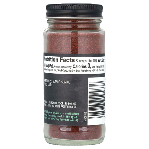 Frontier Co-op, Сумах молотый, 59 г (2,1 унции)