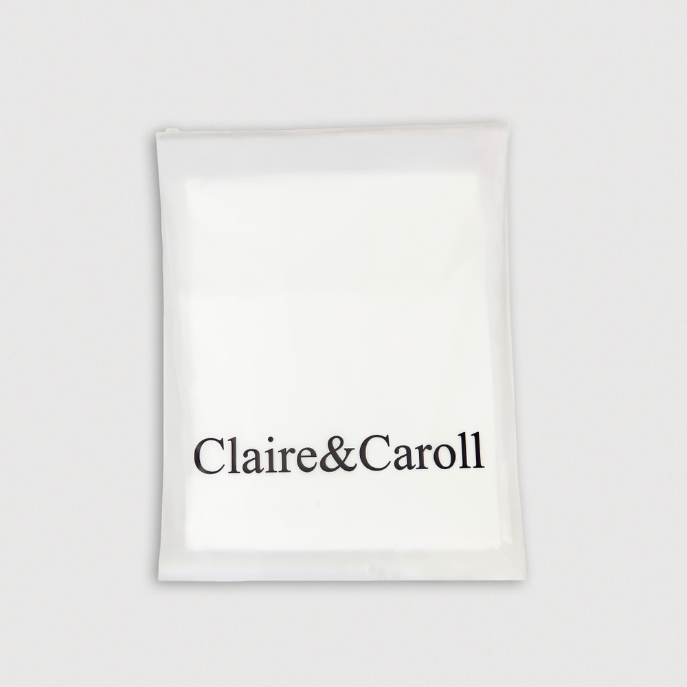 Постельное белье 2 спальное евро Сlaire&Caroll Lili белый с бежевым кантом