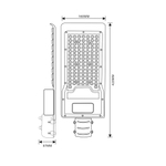 Светильник уличный светодиодный ЭРА SPP-502-0-50K-080 80Вт 5000К IP65 КСС Ш