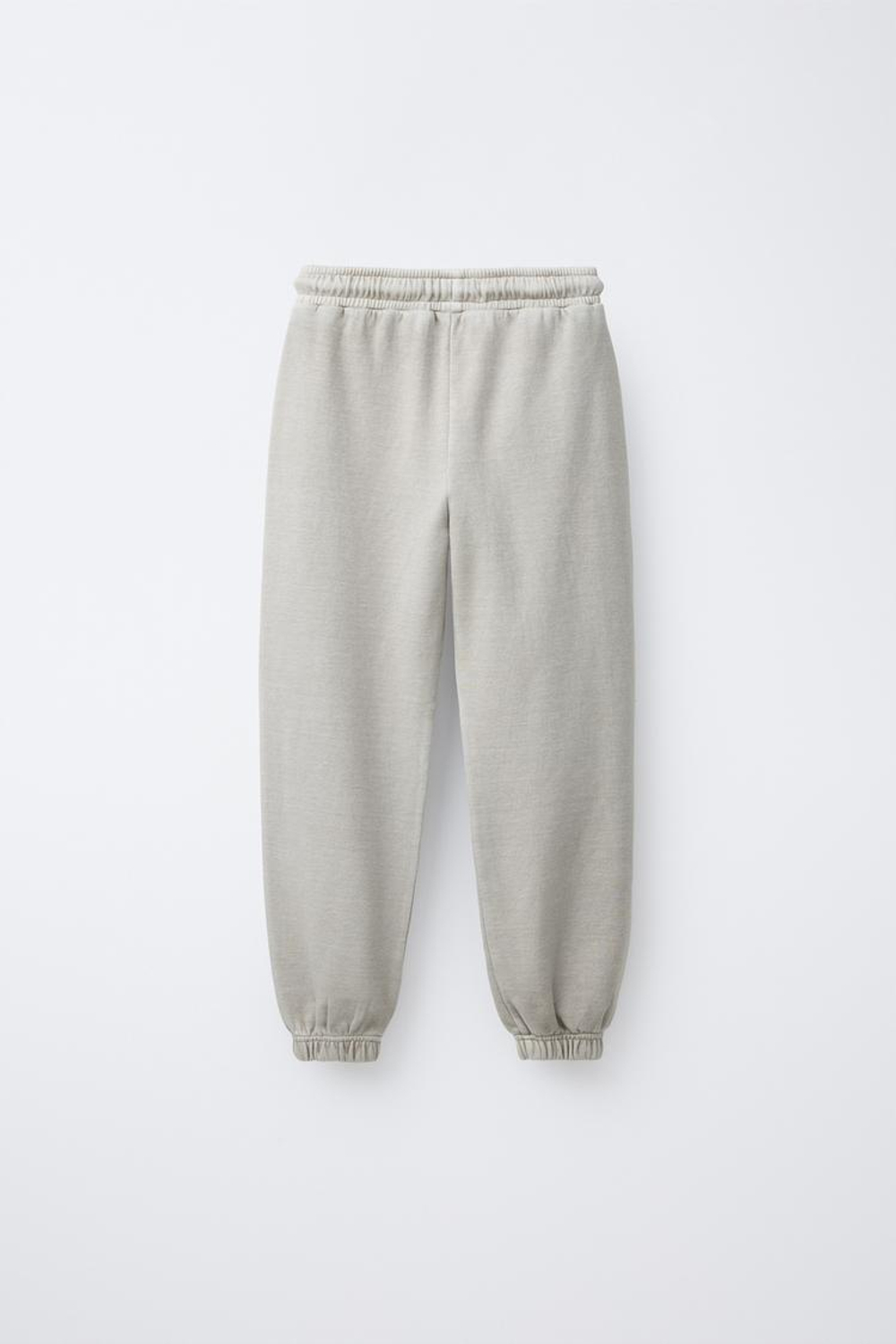 ZARA КОМПЛЕКТ ИЗ ТОЛСТОВКИ И БРЮК ИЗ ТКАНИ ИНТЕРЛОК, ЦВЕТ ЛЬДА