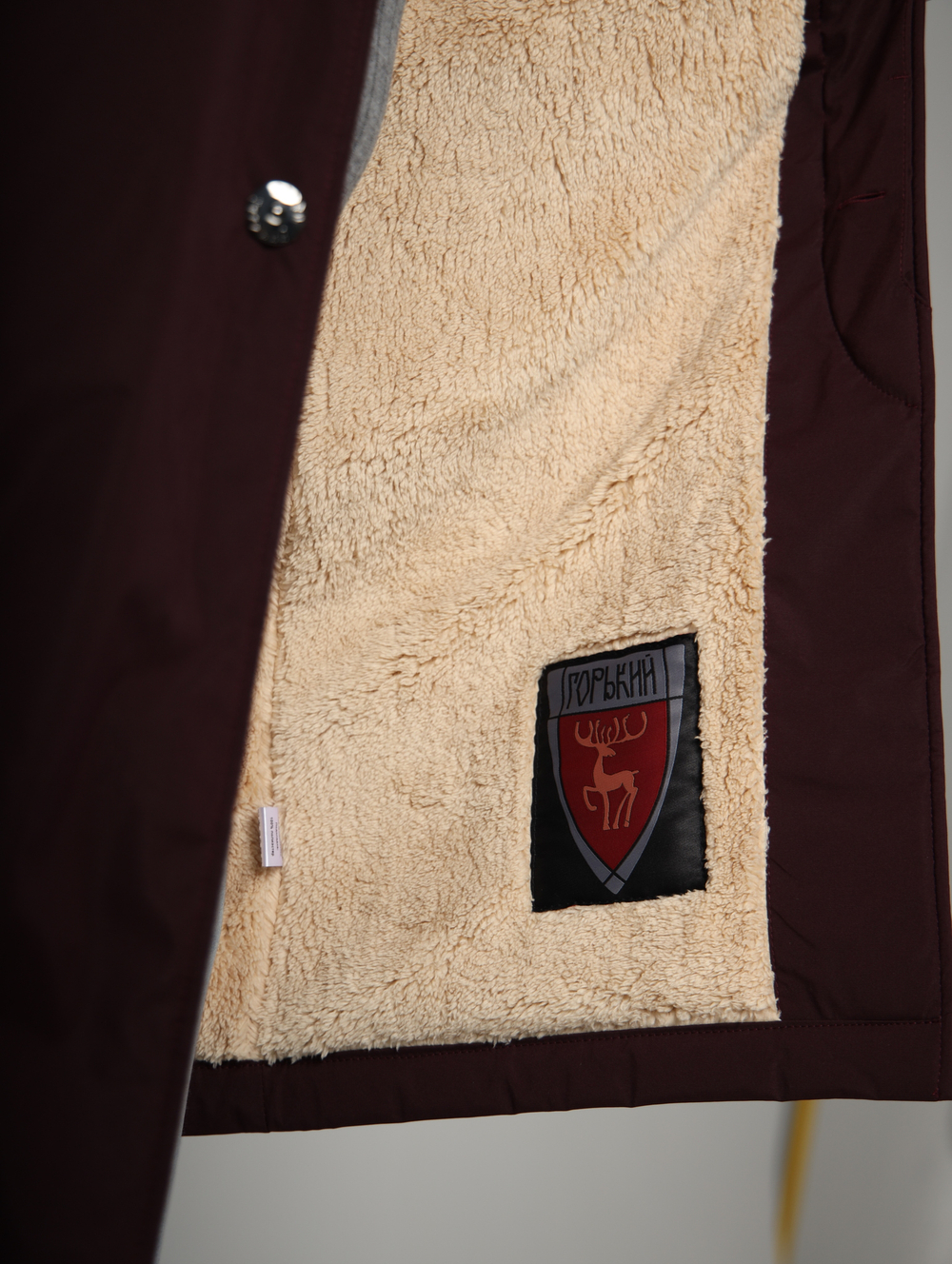 Тренч утепленный с меховым подкладом