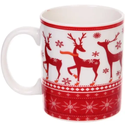 Кружка керамическая 350мл «Символы праздника», микс рисунков