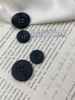 Пуговицы ЛВ. на прокол металлические черные с лого