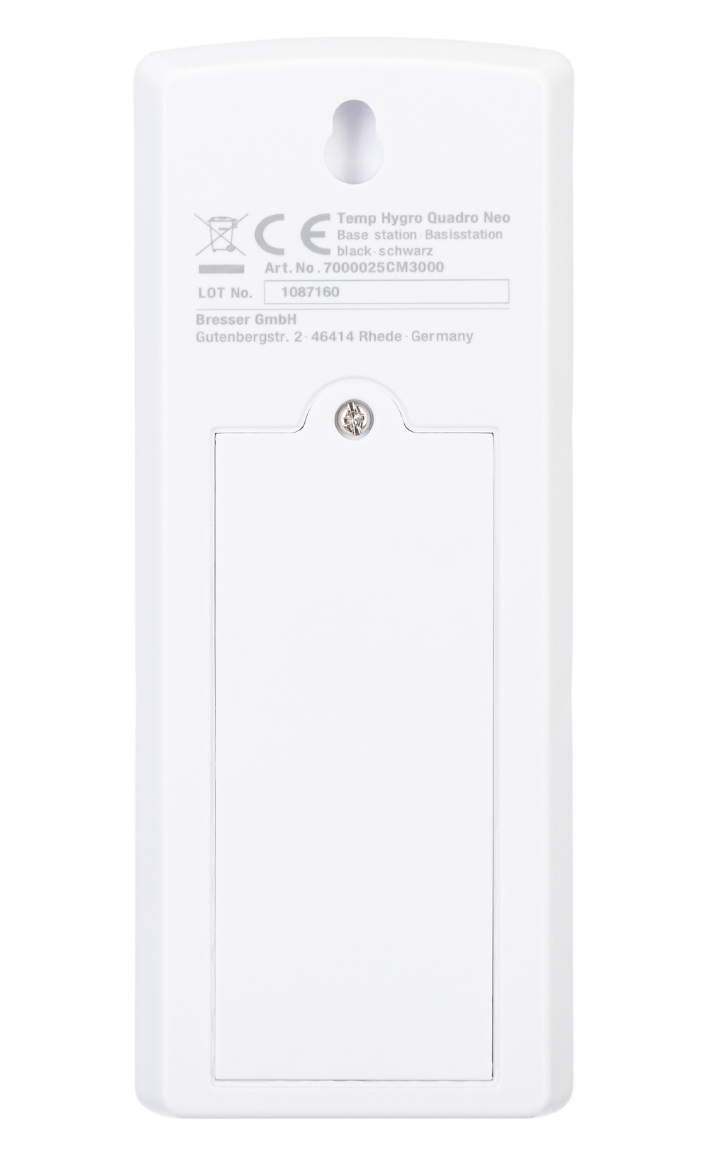 Метеостанция Bresser Temeo Hygro Quadro Prestige с тремя датчиками, черная