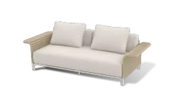 "Мальдивы" лаунж-зона из искусственного ротанга, цвет соломенный