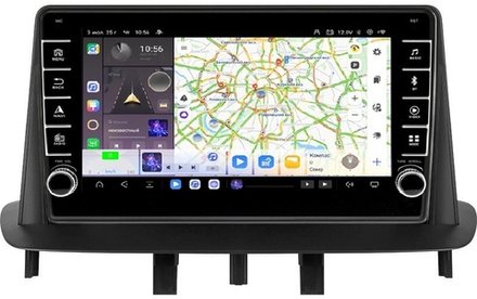 Магнитола для Renault Fluence/ Megane 2009-2017 - Carmedia SF-9997-L (кнопки и крутилки) Android 13, TS20, 6+128Гб, CarPlay, 4G SIM-слот