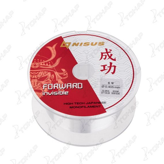 Леска FORWARD Invisible 0,405mm/300m Nylon Transparent (N-FI-0405-300) Nisus
