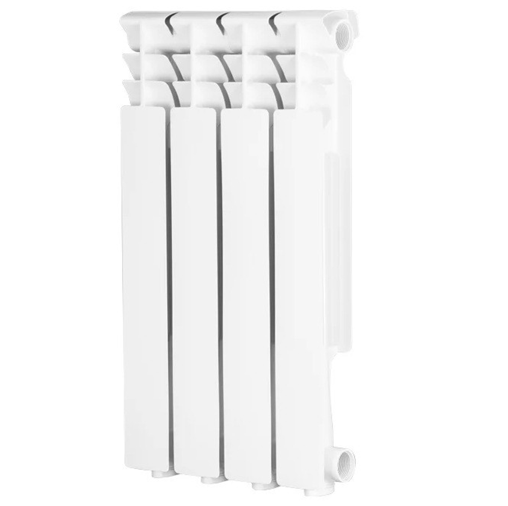 Радиатор алюминиевый Evolution EvA500 боковое подключение белый 4 секции