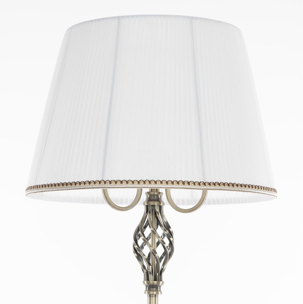 Citilux Вена CL402930T Торшер бронза со столиком и белым абажуром