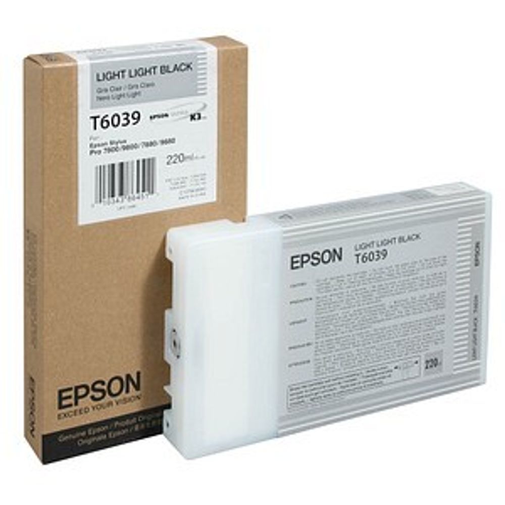 Картридж EPSON T6039 светло-серый для Stylus Pro 7880/9880