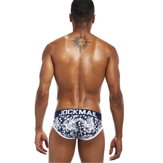 Мужские трусы брифы темно-синие JOCKMAIL JM2054-16