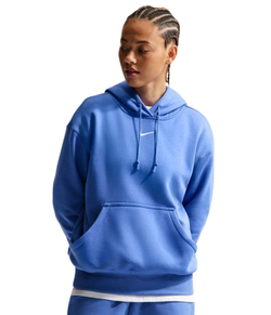 Женская теннисная куртка Nike Sportwear Phoenix Fleece - light medium blue/sail