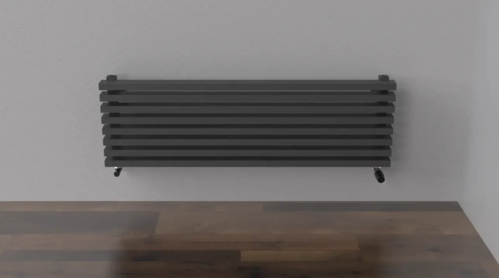 Горизонтальные дизайн-радиаторы QUADRUM 1330мм с нижним подключением