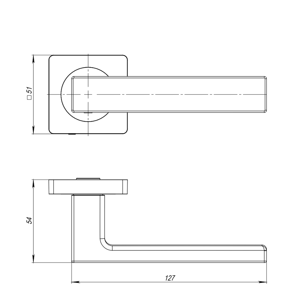 Ручка раздельная K.JK51.OPTIMA plus (OPTIMA plus JK) BL/GR-24 черный/графит