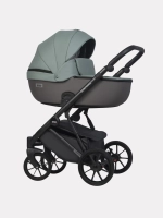 Коляска 2 в 1 Riko Basic Montana Ecco цвет 30 Green-Grey (зеленый-серый)