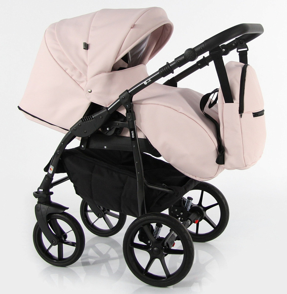 Детская коляска Sevillababy Uno 2 в 1 розовый экокожа