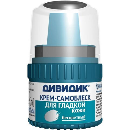 Дивидик Крем самоблеск в пласт.банке с намазком 55 мл. бесцветный *12*48