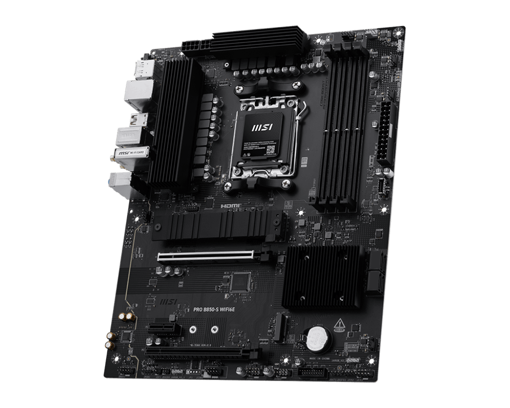 Материнская плата MSI PRO B850-S WIFI6E AM5 4xDDR5 4xSATA RAID 2xM.2 HDMI DP Type-C ATX