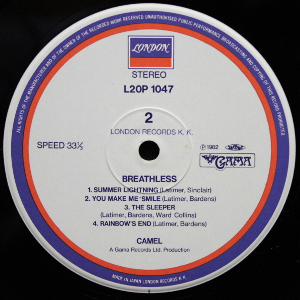 Camel / Breathless (LP)